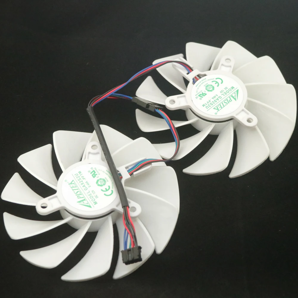 GA92S2U - Вентилятор PFTM DC12V 0.46A VGA для видеокарты ZOTAC RTX4060 8GB TWIN EDGE OC WHITE, охлаждающий вентилятор для видеокарты (art.: 3920d92bcd203) - 3920d92bcd203