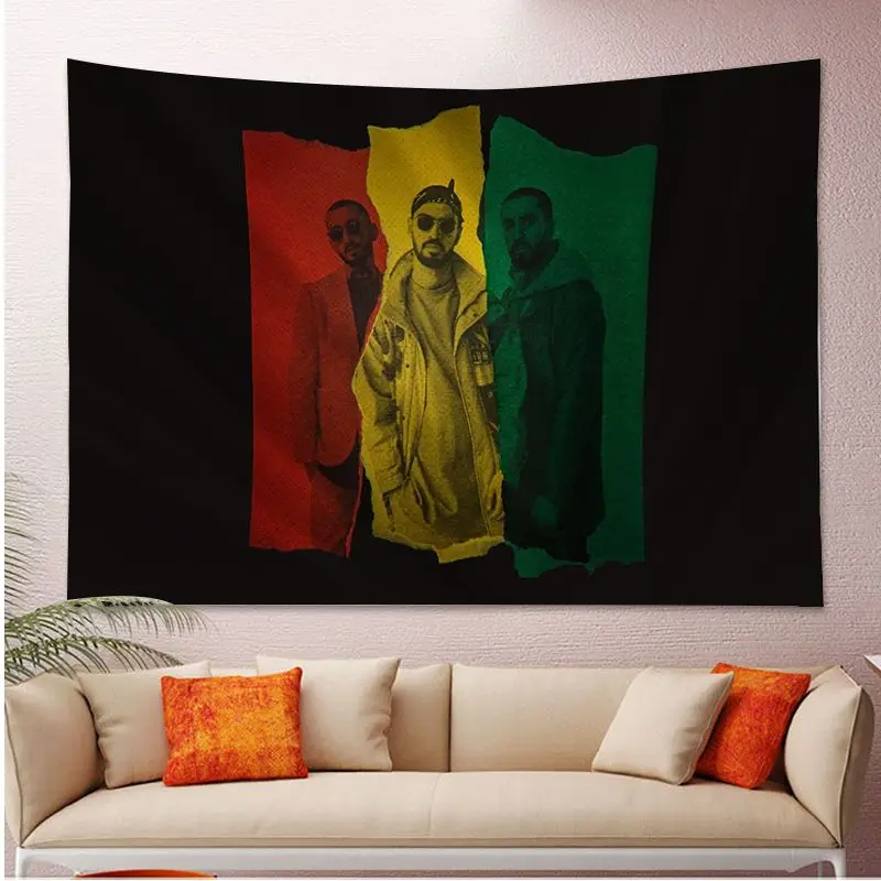 Хаджим Мияги Энди панда хиппи настенные гобелены индийский Будда настенное