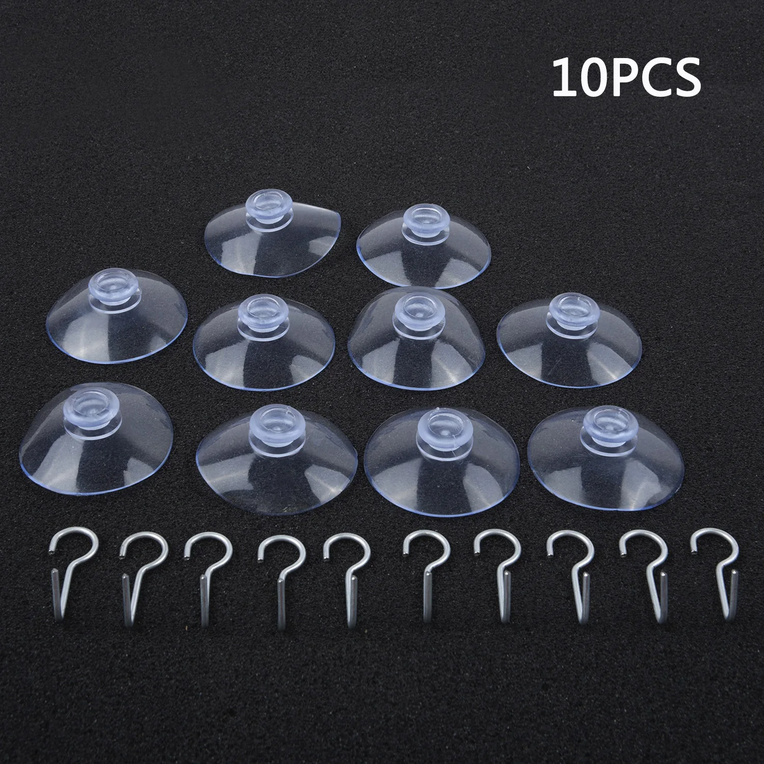 

10PCS 40mm Casement Suction Cups With Metal Hooks Hanger Hanging Hook Sucker Cup Door Wall Hangers Hooks Suction Heavy