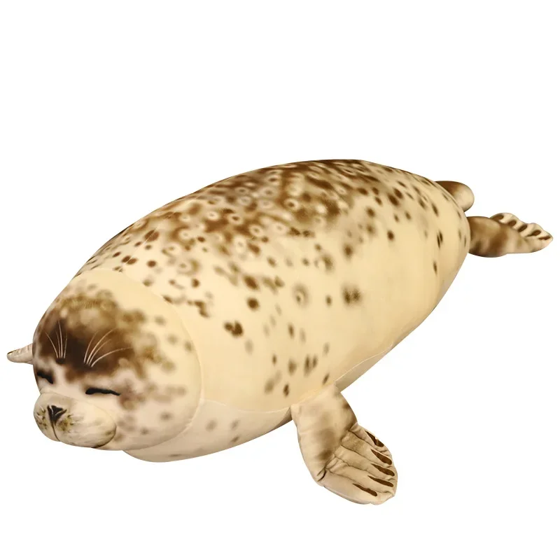 

50CM Kawaii Seal Plush Toys Cute Fat Seal Stuffed Animal Throw Sleeping Pillows Home Decora Soft Simulation Lion Doll Kids Gift