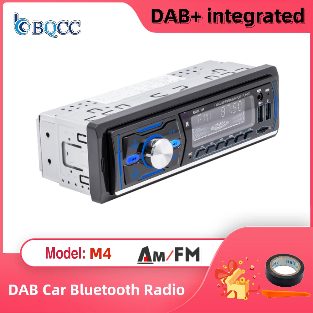 

Free Shipping 1Din MP3 Car Player Autoradio DAB+ RDS AM FM Stereo Radio 7 Colors Button Bluetooth Central Multimedia Car Audio