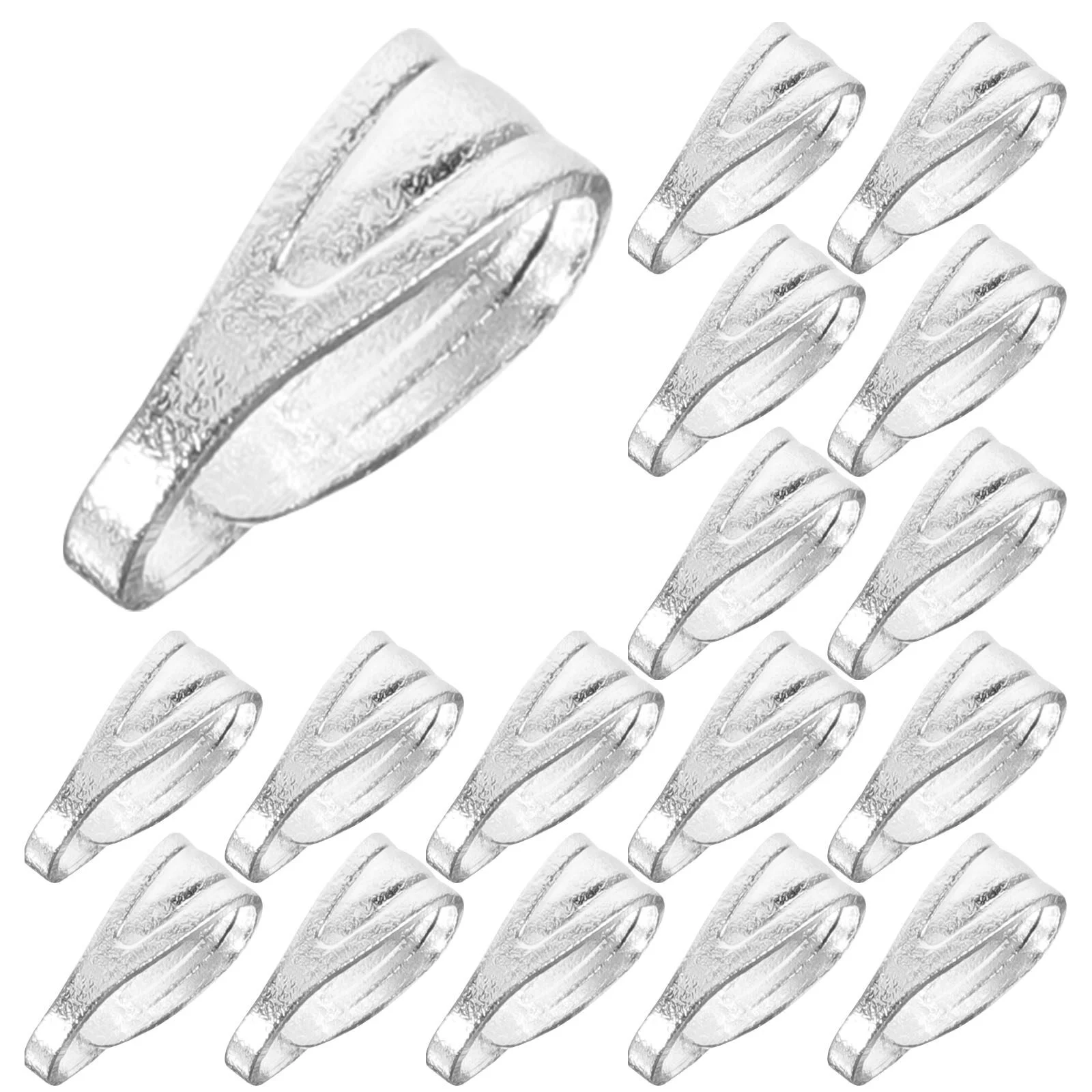 200 Pcs The Chain Bails Jewelry Making Locket Necklace Pendant Clasps Connector Iron Connectors