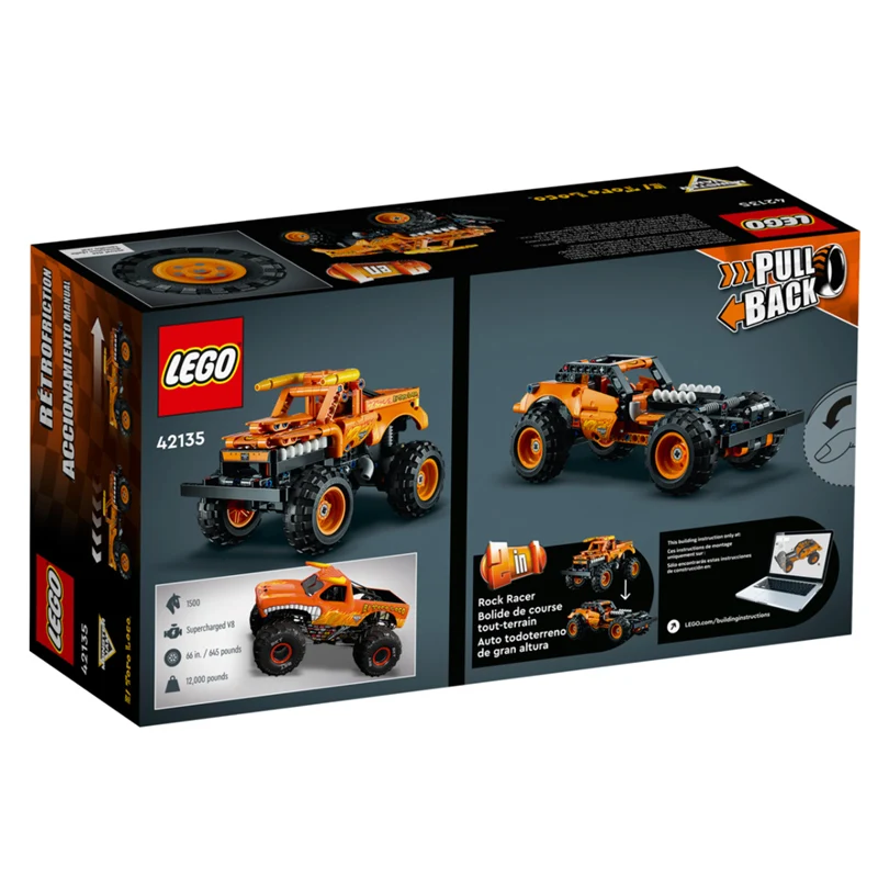 [100% оригинал] LEGO®Technic 42135 Monster Jam™El Toro Loco™Набор моделей (247 шт.) |
