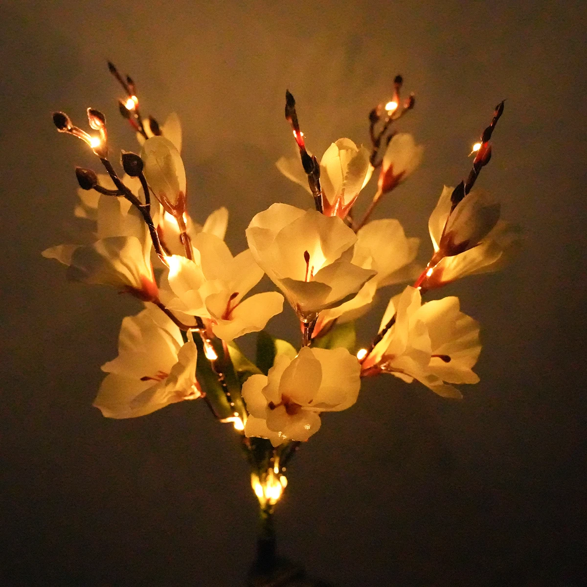 Водонепроницаемая Светодиодная Лампа С Цветком Магнолии На Солнечной Энергии