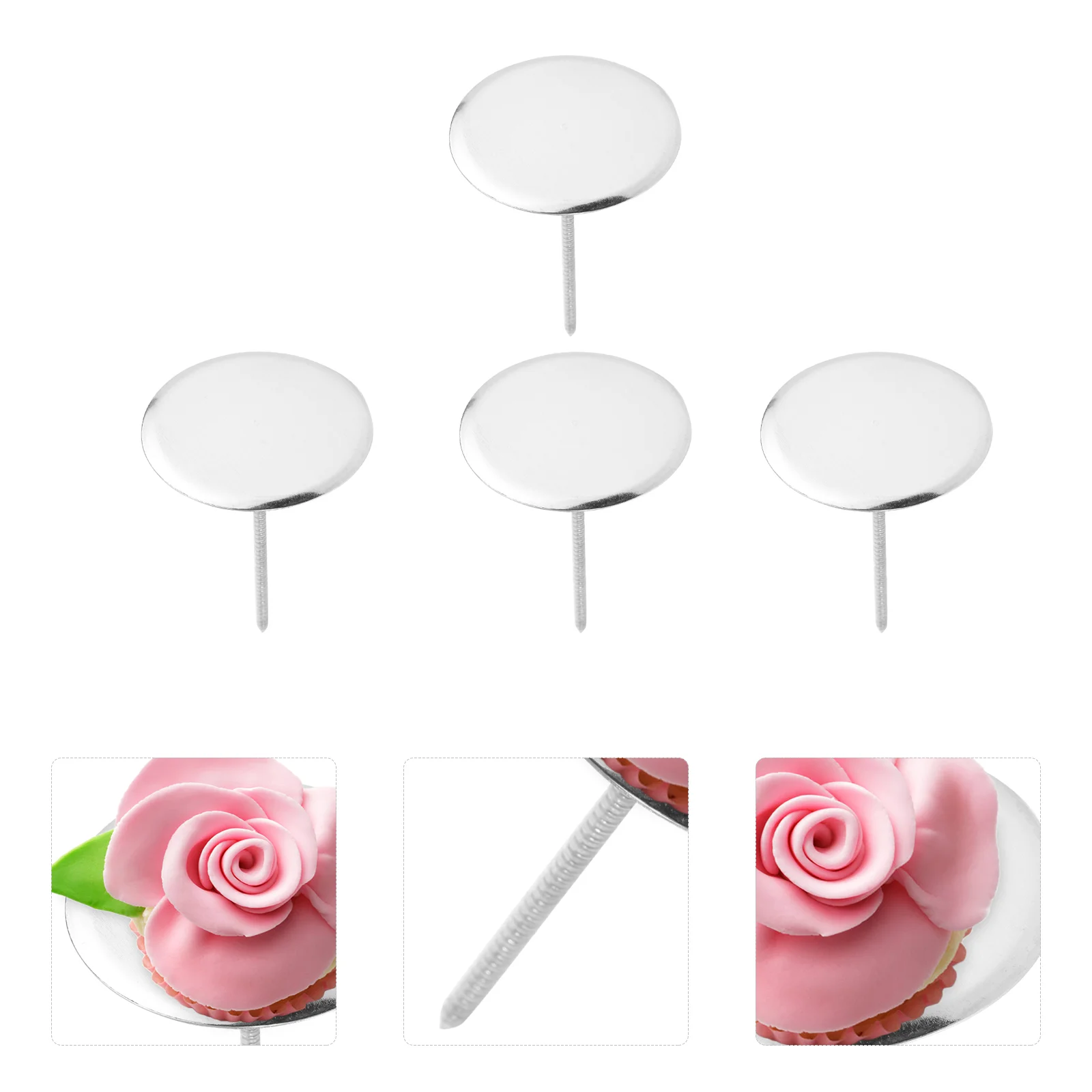 

Cake Flower Nail Nails Decorating Core Heating Baking Icing Tools Making Steel Cupcake Lifters Frosting Tool Stainless Pan Rose