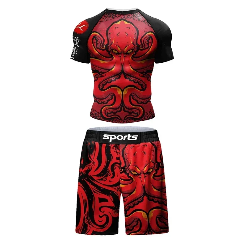 Компрессионная спортивная одежда для фитнеса джиу-джитсу ММА Бандж боксерский