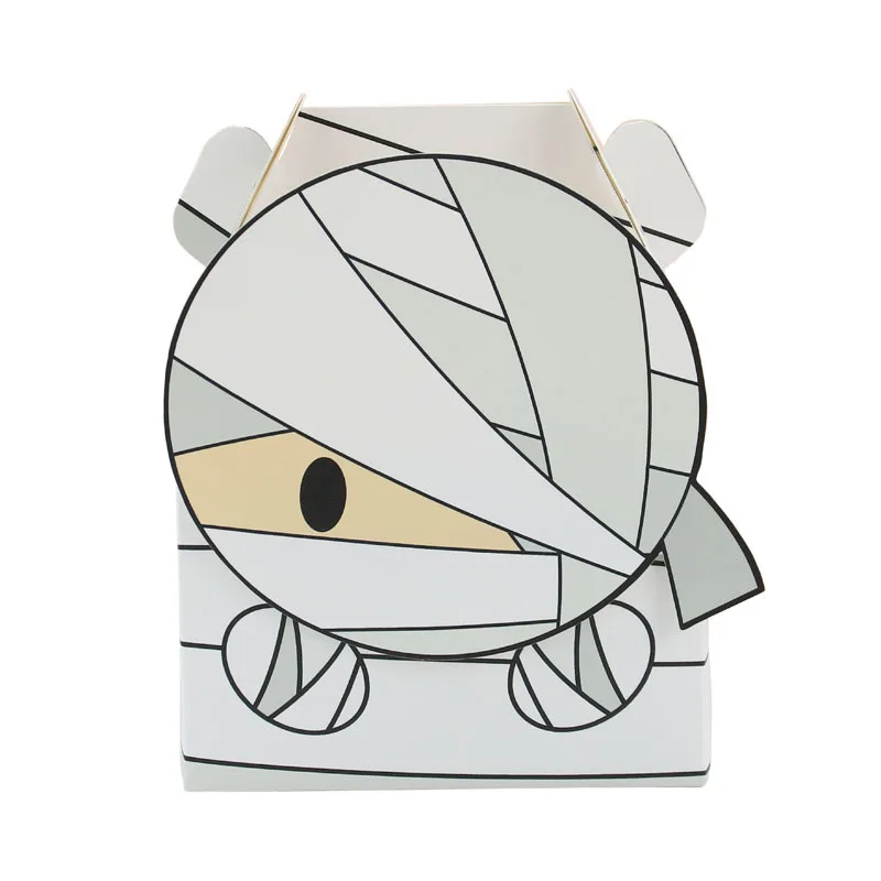 Коробка для конфет на Хэллоуин 24/48 шт. бумажная коробка с ужасами призраком