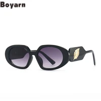 boyarn new oval leaf decorative glasses fashion luxury brand design ins style gafas de sol sunglasses women