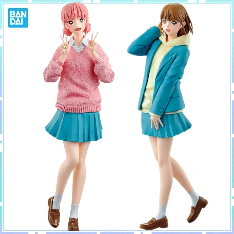 Bandai Original Banpresto Blue Box Ao no Hako Kano Chinatsu Chouno Hina Seifuku ПВХ Фигурка Модель Коллекционная