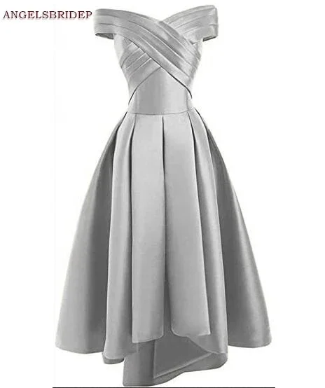 

High-Low Prom Dresses Vestidos de festa Sexy Sweetheart Satin Speical Occasion Party Gown HOT