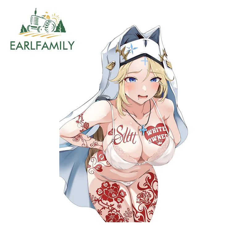 EARLFAMILY 13 см x 8 5 Nikke Friar Waifu груди автомобильные наклейки хентай татуировки Ecchi Curvy Thicc