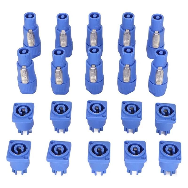 

3 Pin AC Power Con Male And Female Head Connectors, Signal Input Jack For Beam Light Stage Light Power