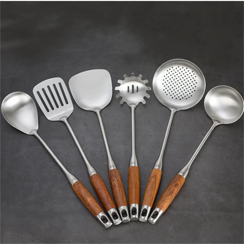 

Long Handle Soup Spoon Hot Pot Colander Strainer Spoon Tablespoons Portable Tableware Stainless Steel Filter Spoon