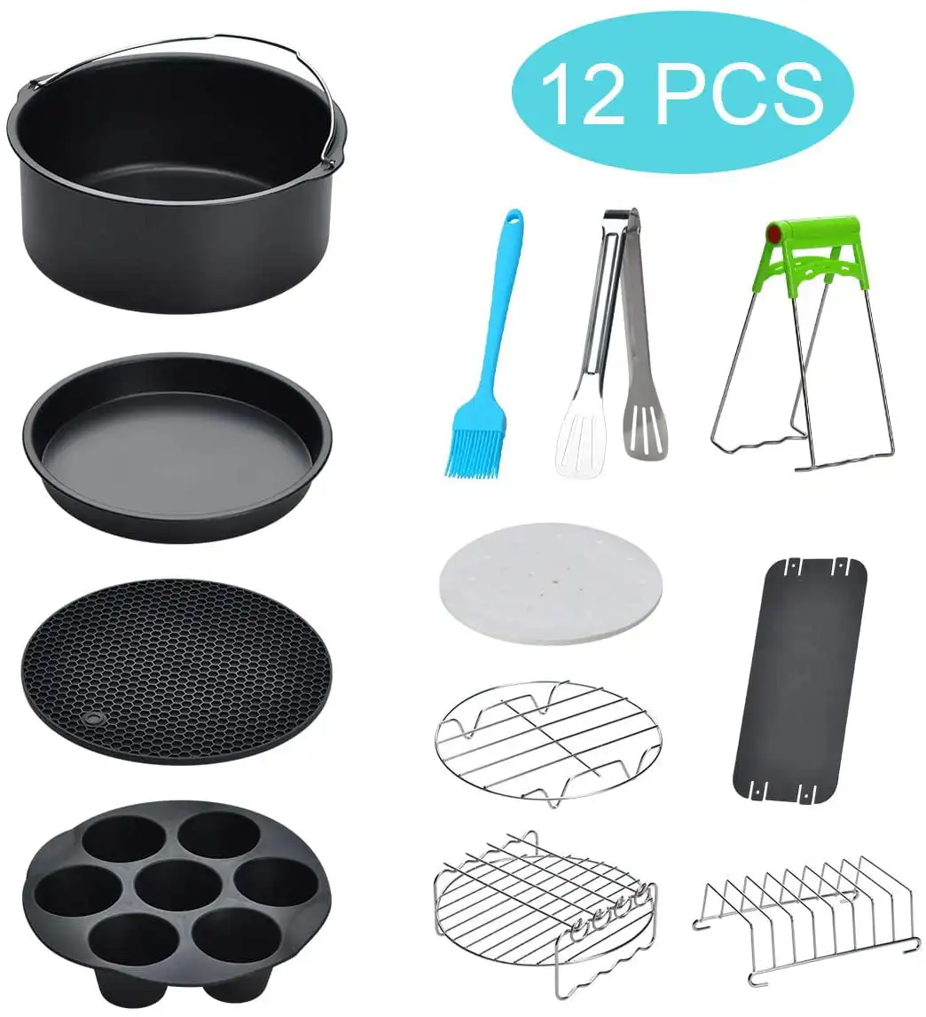 

12-Piece Air Fryer Accessory Set 3.8QT - 5.8QT