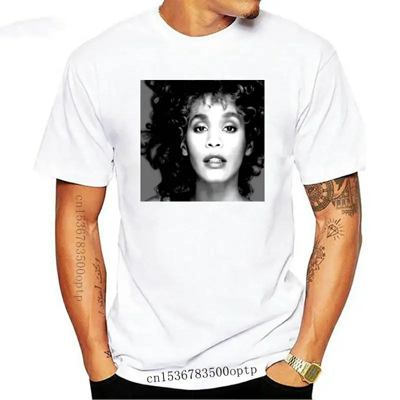 Mens Clothes Whitney Houston T shirt; Whitney Houston Tee Shirt Short Sleeve Tops Top Tee