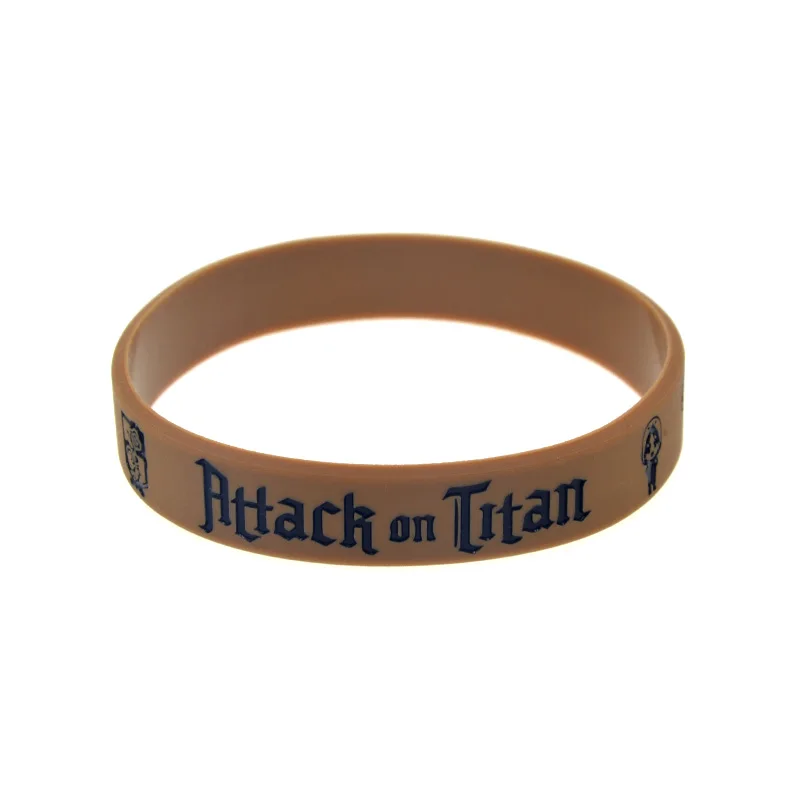 

50 шт., силиконовый браслет «атака на Титанов»