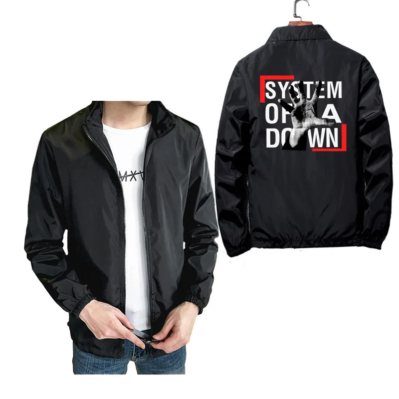 System Of A Down Soad Eagles Vention Rock Metal Music Slim Fit тонкая ветровка пилота мужская куртка-бомбер