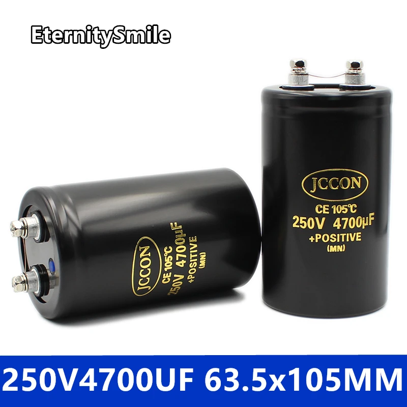 

250V4700UF 63.5x105MM MFD Aluminum Screw Audio Filtering Electrolytic Capacitor 105℃ CD136 Bolt Capacitors 4700UF