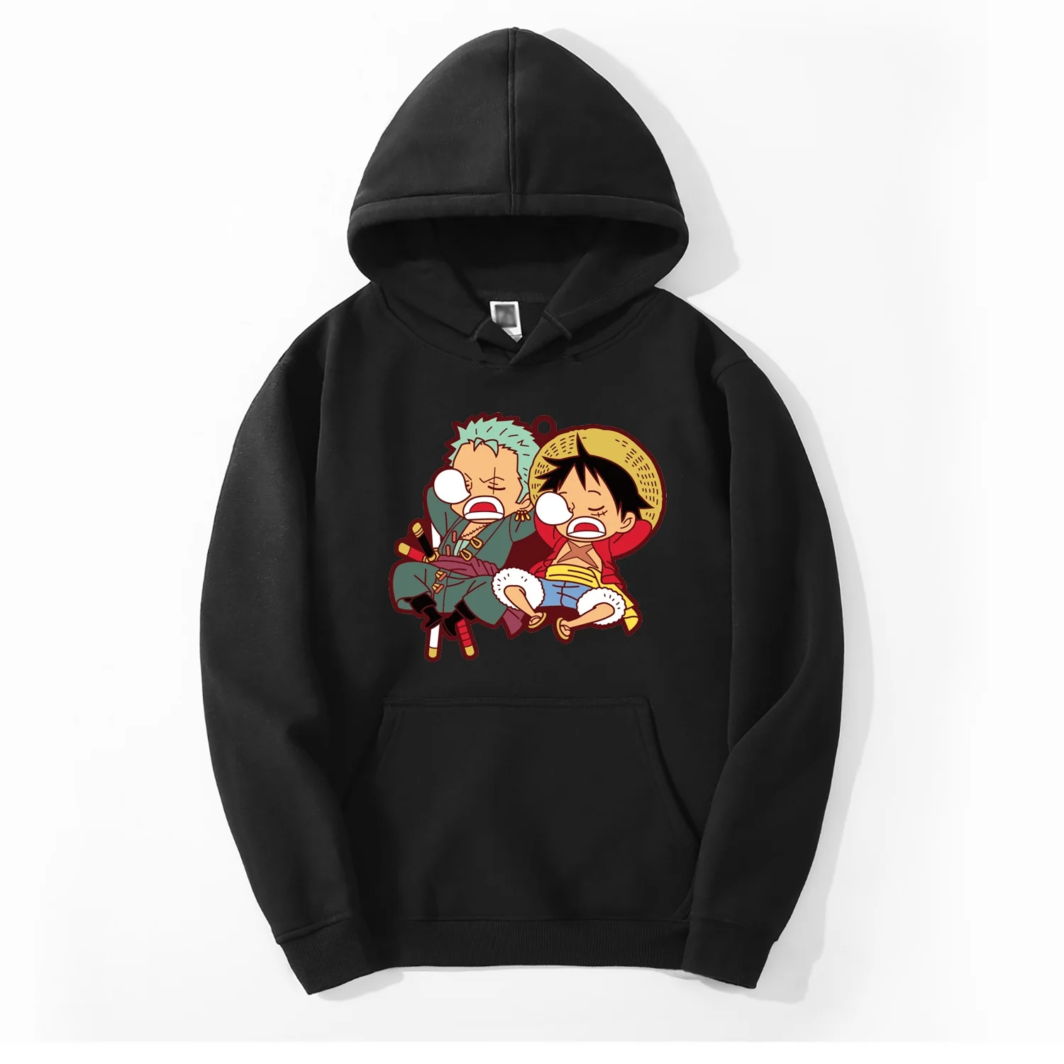 

2022 популярная Аниме ONE PIECE Monkey D. Luffy Roronoa Zoro Doze с принтом с длинным рукавом Повседневные Свободные толстовки Модные уличные