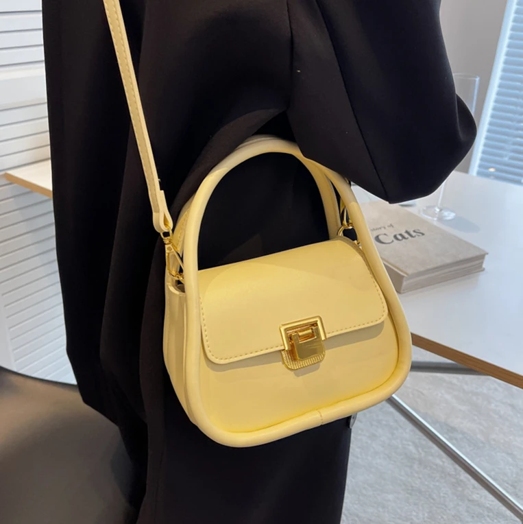 

Unique Design Hot Sale Flap Messenger Bag Sling Bags Plain Color Ladies Handbags Pretty PU Leather Crossbody Bag