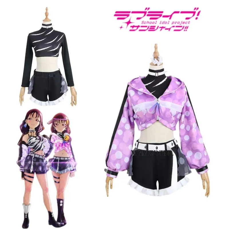 

Костюм для косплея Kazuno Leah LoveLive! Солнечный свет! Снежная Униформа Ria, полный наряд, женские рождественские костюмы для Хэллоуина
