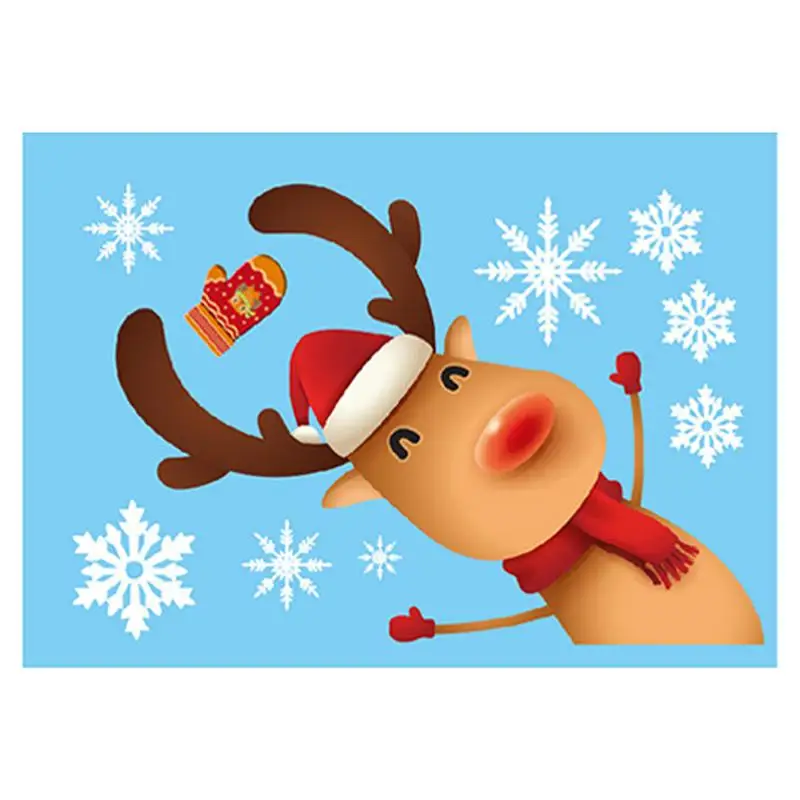 

Christmas Window Stickers Christmas Decorations Electrostatic Sticker Double Sided Wall Decals Christmas Window Clings Stickers