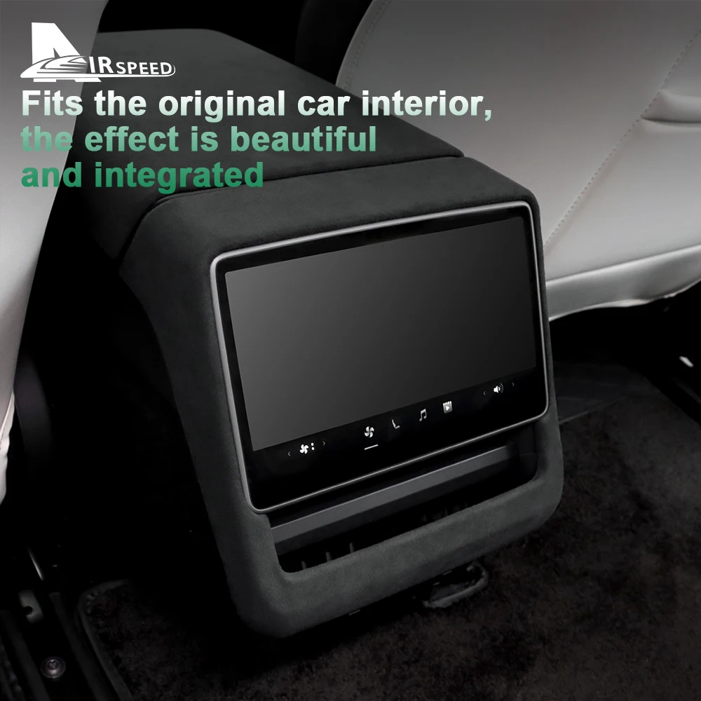 Итальянская верхняя замша для Tesla Model 3 Highland 2024-Up задняя Рамка экрана Защита от