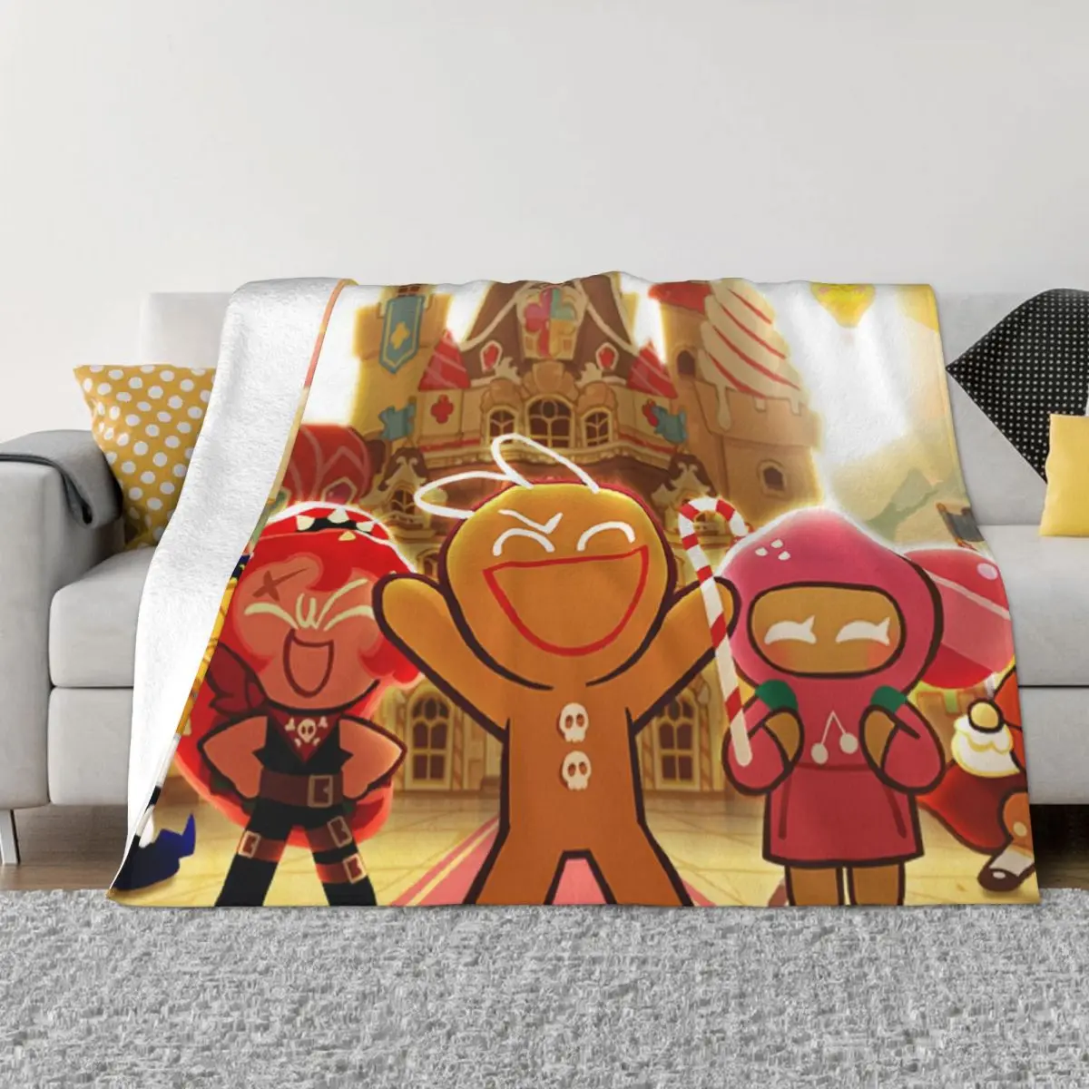 

Cookie Run Game Win Portable Warm Throw Blankets for Bedding Travel