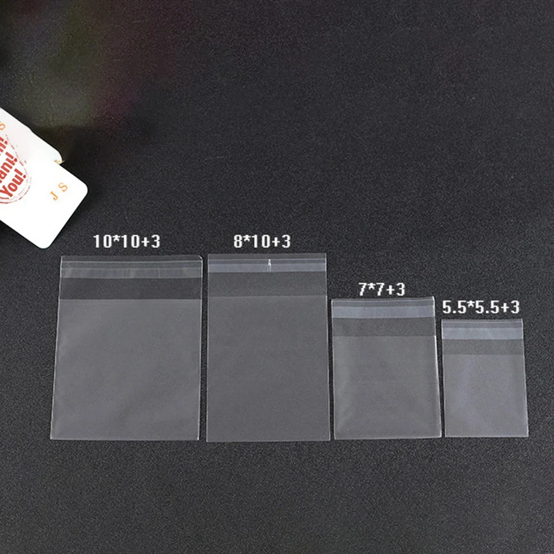 

50/100Pcs/Lot Mini Plastic Cookie Packaging Cupcake Wrapper Bags Opp Self Adhesive Bags Gift Bag Candy Bag Lipstick Package
