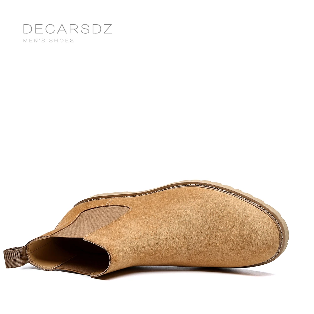 DECARSDZ Men Chelsea Boots Shoes 2022 Fashion Casual Autumn Comfy Classic Retro Design Brand | Обувь