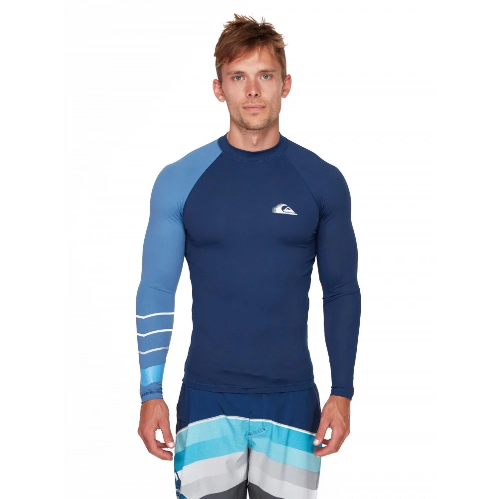 Men Swimwear Swimming T-shirt Beach UV Protection Swimsuit Rash Guard Long Sleeve Surfing Diving Swimsuit Surf T-shirt Rashguard