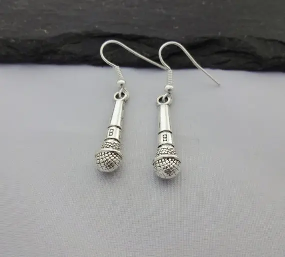 

New Products Hot Selling Fashion Trend Jewelry Simple Natural Wind Microphone Pendant Earring Jewelry