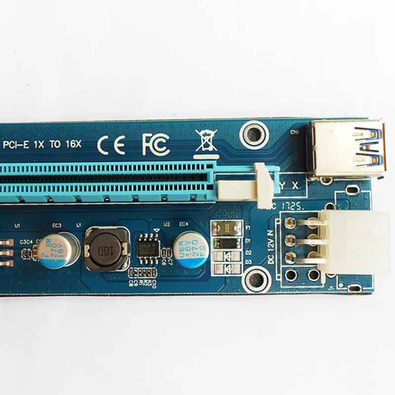 VER006C 60CM PCI-E Riser Card 006C PCI Express PCIE 1X–16X Адаптер USB 3.0 Кабель SATA–6Pin Power For Mining Miner
