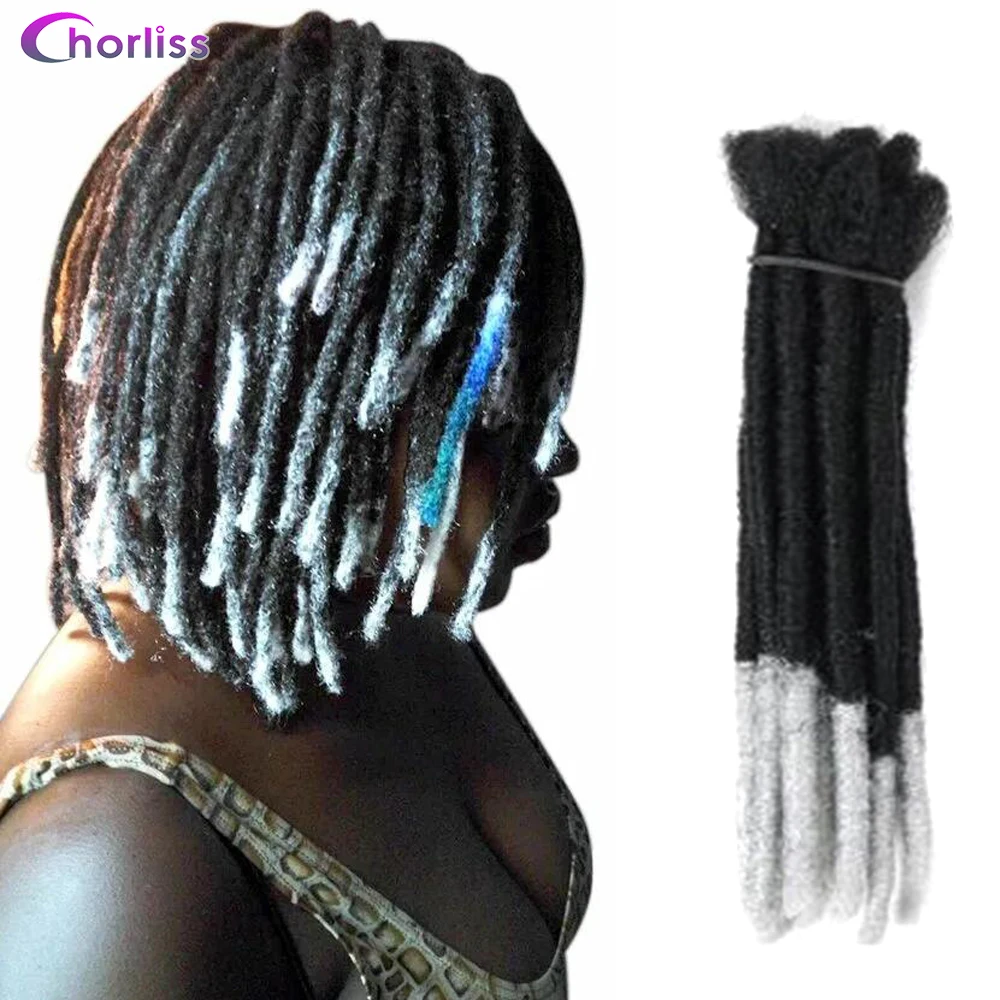 

Synthetic Handmade Dreadlocks Crochet Braids Hair Extensions Black Reggae Hair Crochet Braiding Hair For Afro Women And Men