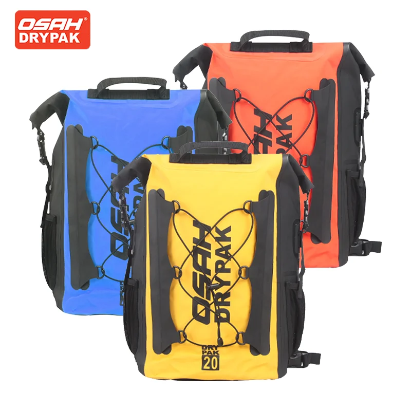 OSAH Colorful Waterproof Backpack Large Capacity 20L/40L Drypack Outdoor Hiking Camping Cycling Bags Sports for Gym