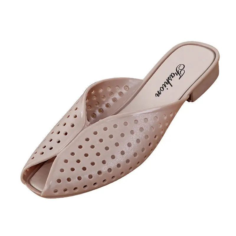 

Women Fashion Clogs 2022 Summer Beach Sandals Hollow Shoes Mules Female Travel Outdoor Leisure Wedge Slippers Jelly Garden Clogs