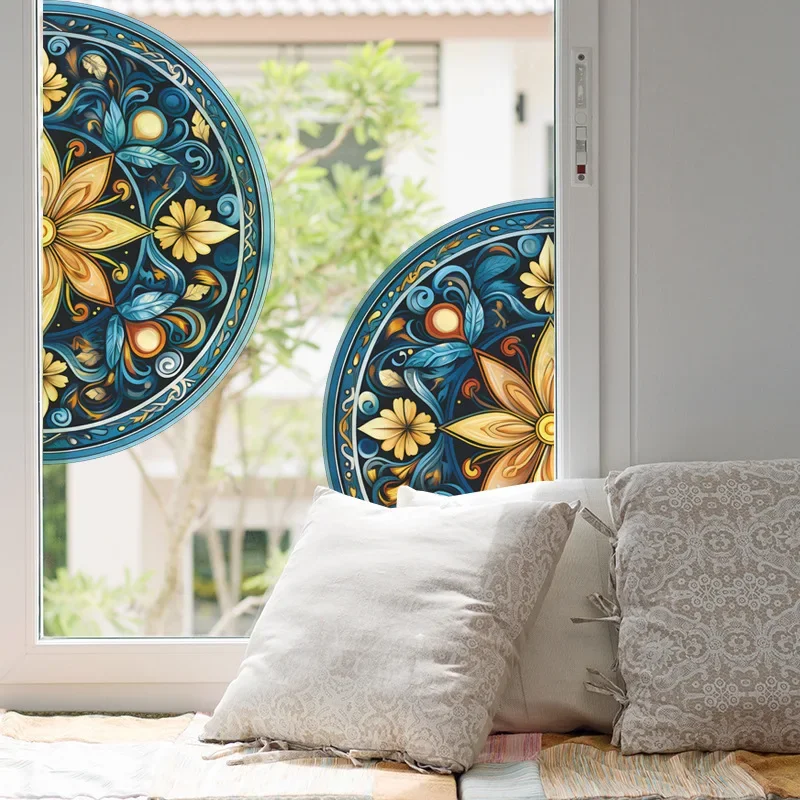 Уникальные креативные наклейки с узором мандоры самоклеящиеся на стену для