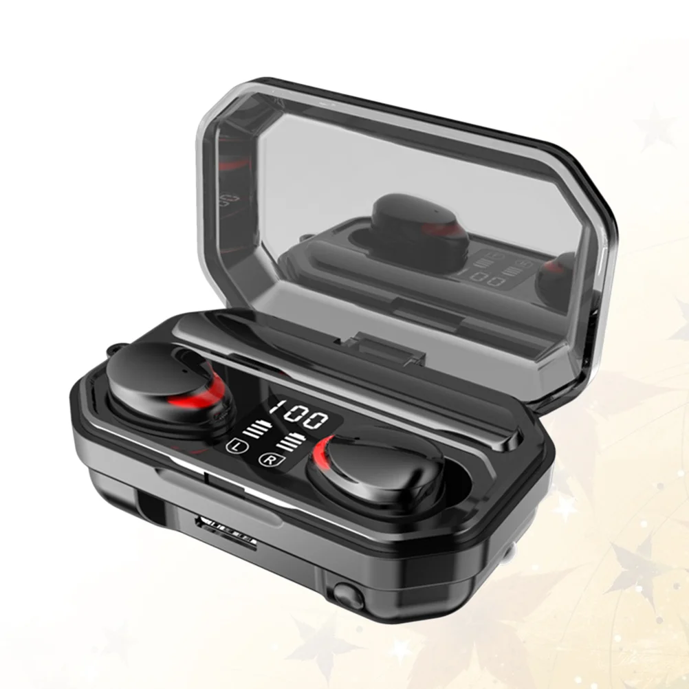 

1 Pair of Display Waterproof Wireless Sports Earphone Earbuds Headset