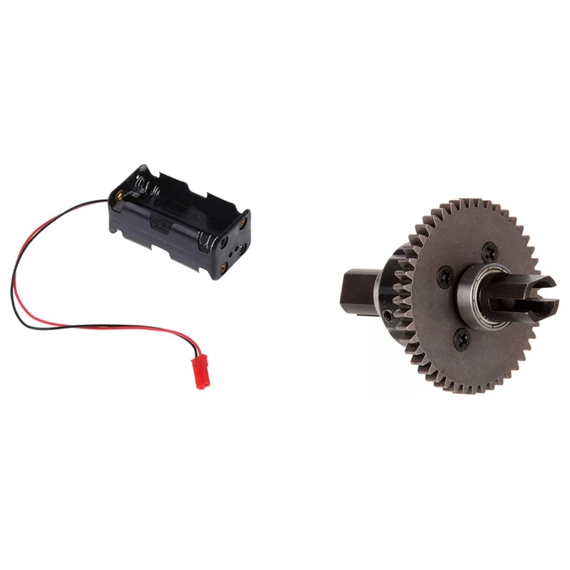 

1 Pcs RC Car For HSP 02070 Unlimited 1/8 1/10 Universal Battery Box & 1 Pcs 60065 Differential Gear