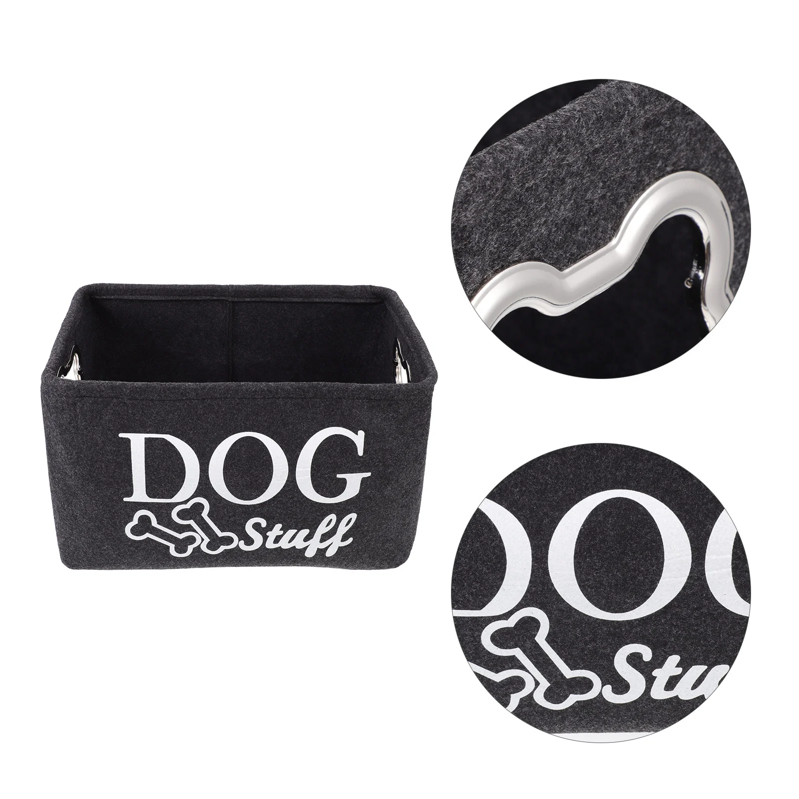 

Toy Dog Storage Basket Pet Box Bintoys Baskets Container Puppy Organizer Case Felt Accessory Stuff Cube Sundries Largedogs