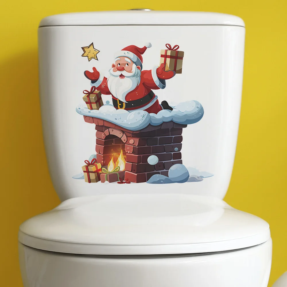 

Наклейка на стену Cartoon Santa Claus HonC