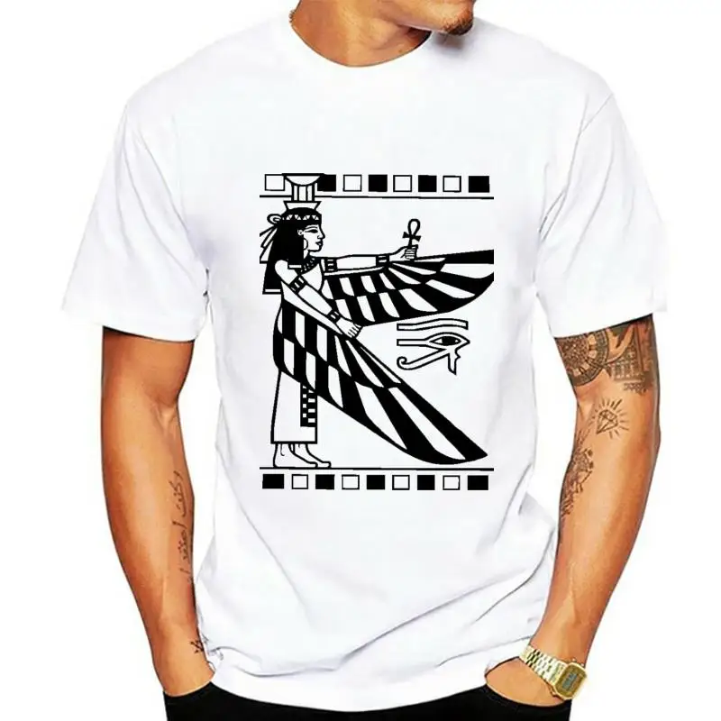 

Футболка с принтом египетской богини Исиды, Древнего Египта, империи илматы, истории, лидер продаж, Стильная мужская футболка с круглым вырезом, модная футболка
