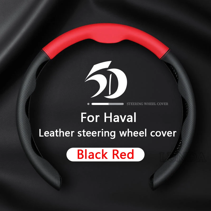 

Car Steering Wheel Cover Real Leather For Haval GWM jolion H6 H7 H8 H4 H9 F5 F7 F7X F7H H2S Dargo Car Accessories