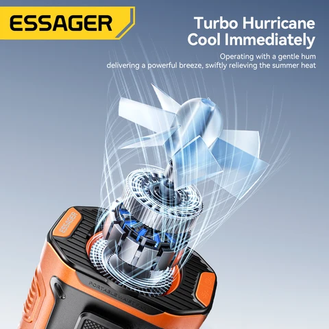Портативный USB-вентилятор Essager для шеи и талии
