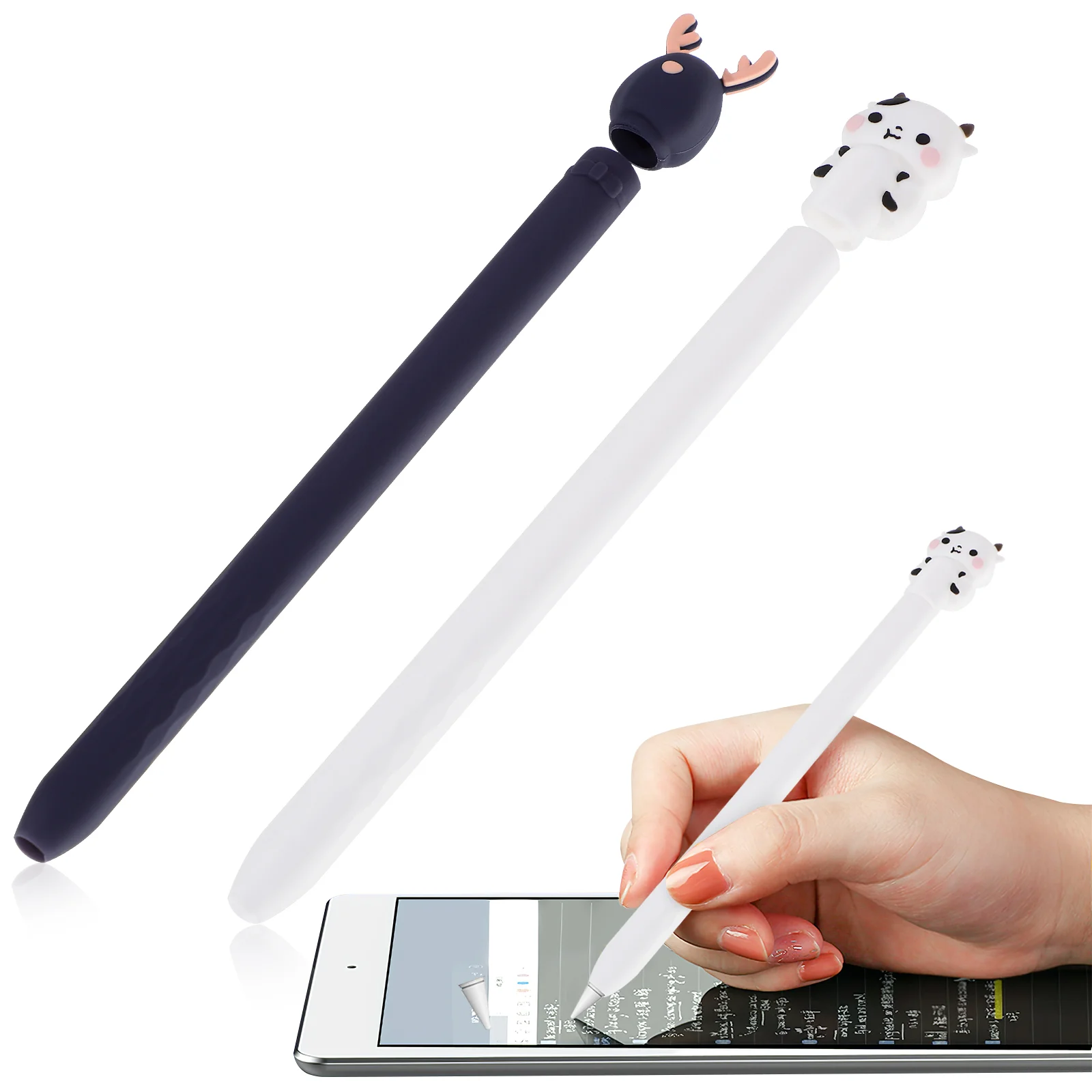 

Stylus Sleeve Silicone Pen Cover Generationprotector Casepencil Cartoon Ipencil Creative Cow Cute Pple Atouch Holder Touchscreen
