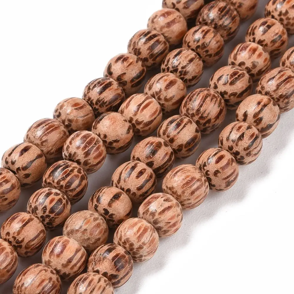 

1 Strand Natural Coconut Wood Beads Loose Spacer Round Wooden Beads for Jewelry Making Bracelet Necklace Findings Coconut Beads