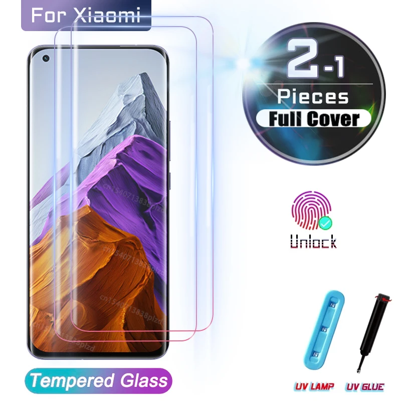 

UV Tempered Glass For Xiaomi Mi 11 Ultra Screen Protector Note 10 Lite Pro Note10 Mi11 Mi10 10S 11Lite 10Lite 5G Mix4 Mix 4 Film