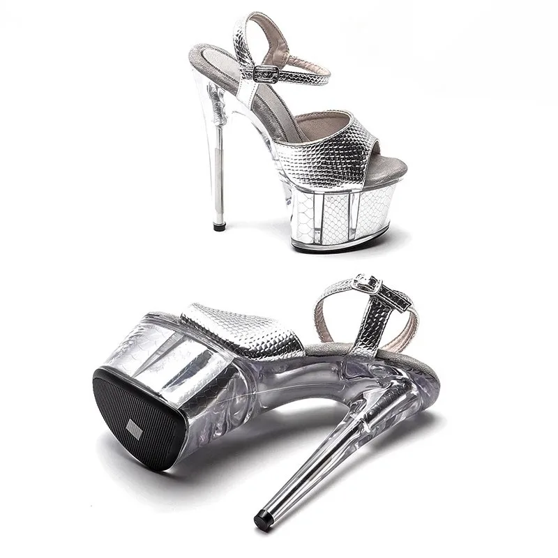 LAIJIANJINXIA/Новые цветные босоножки на высоком каблуке из искусственной кожи