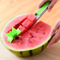 2022 new watermelon cutter stainless steel windmill design cut watermelon kitchen gadgets salad fruit slicer cutter tool