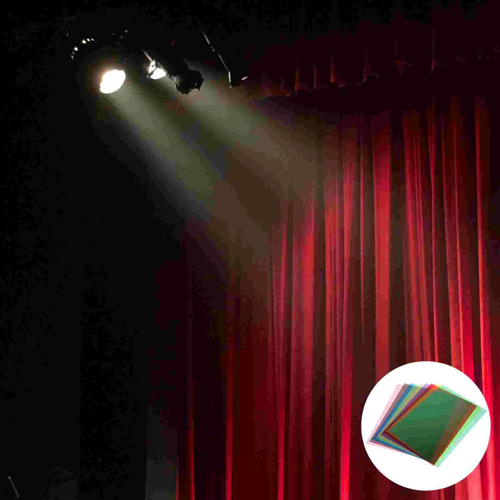 9 шт. листы рассеивателя света полупрозрачные цветные гели светогелевые